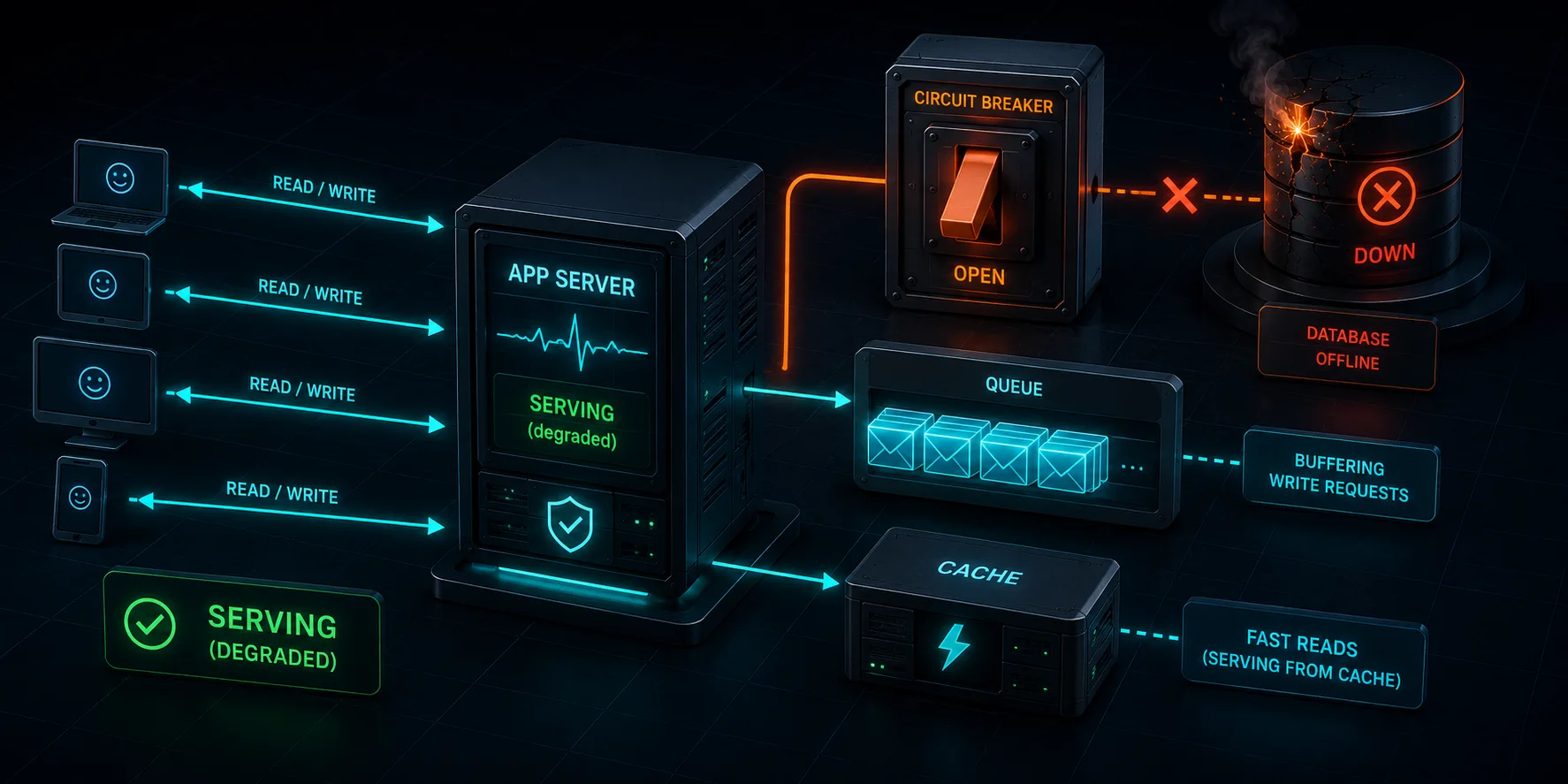 Chaos Engineering on AWS - Graceful Degradation with Circuit Breakers, SQS, and a DynamoDB Cache