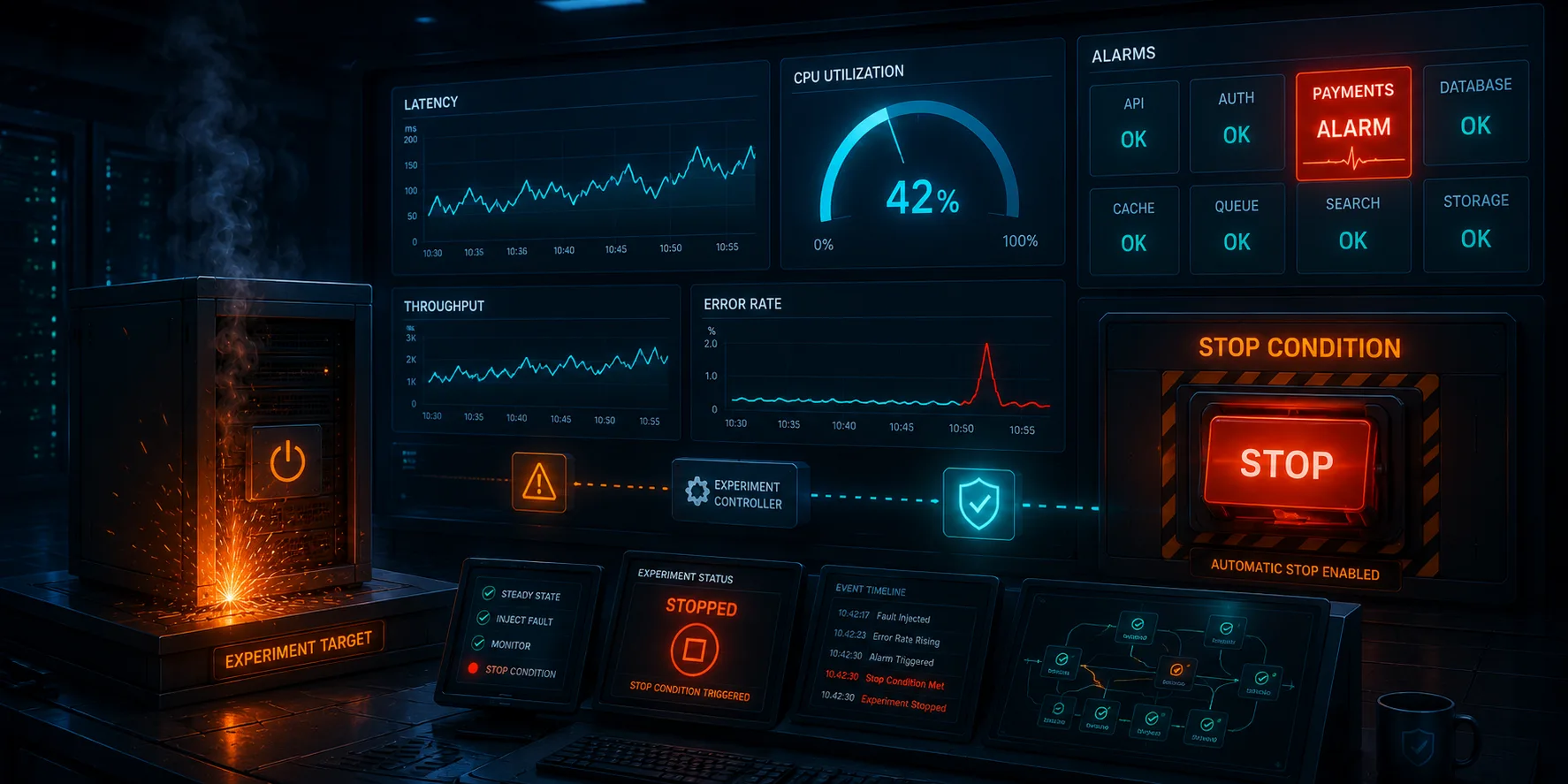 Chaos Engineering on AWS - Observability and Stop Conditions with CloudWatch and FIS