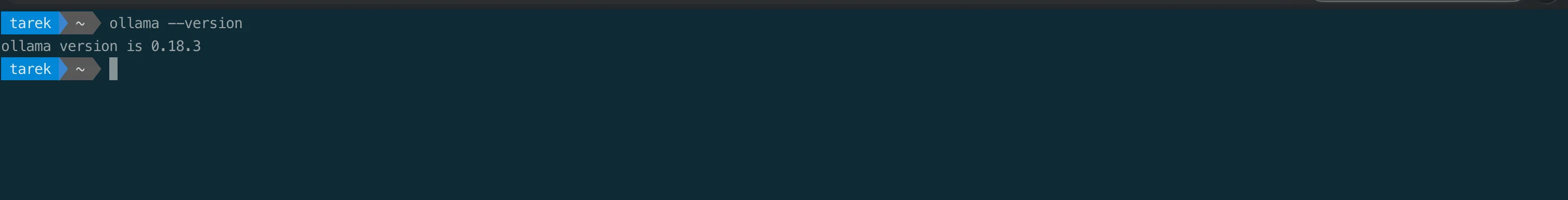 Ollama version 0.18.3 on macOS